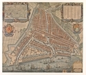 graphics\mmr\K266_EvS_119_001.jpg; K266-A; Caarte van Rotterdam met alle sijne huysen, wegen, wateren, straeten, ende al wat daerinne t'aenmercken is, op alles op sijn maet, comende daer mede bij in 't cleyn, de Caarte van gantsch Schielant; stadsplattegrond